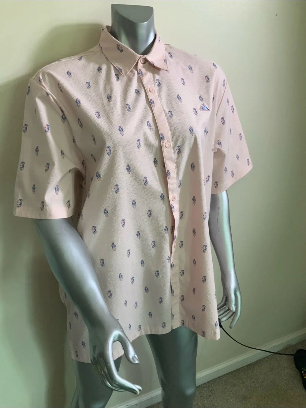 Adidas Golf GO-TO RESORT BUTTON DOWN POLO SHIRT Large